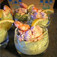 recette Verrines avocat saumon