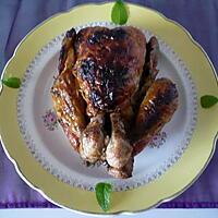 recette Poulet farci lardons/champignons