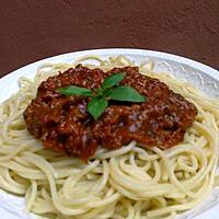 recette Spaghettis sauce bolognaise