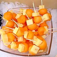 recette brochettes de melon