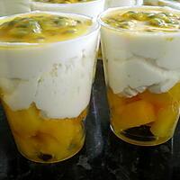 recette verrine mangue passion