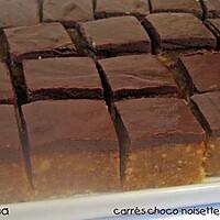 recette Carrés chocolat - noisettes - orange