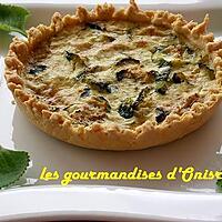 recette Tarte aux courgettes et au fromage de chèvre