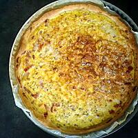 recette quiche lardons, dés de jambon a la crême