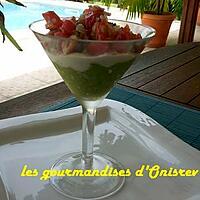 recette Verrine tomate-avocat-chèvre