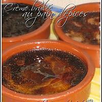 recette Crème brulée au pain d'épices