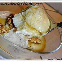 recette mousse chocolat blanc et noix en verrines