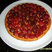 recette TARTE AUX CERISES/CREME PATISSIERE