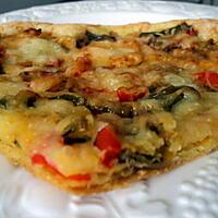 recette Tarte fine aux poivrons et aubergine