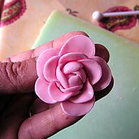 recette Rose et son bouton en pastillage