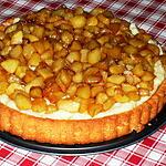 recette Pommes Caramélisées à la Cannelle Crème Patissière vannillée sur Fond de tarte