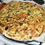 recette Tarte au saumon et aux poireaux