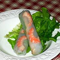 recette Mes 1er Rouleau de Printemps :)