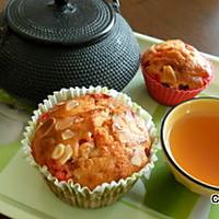 recette Muffins groseilles-pralines roses-amandes