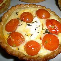 recette tartelettes tomate cerise,chévre frais