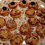 recette Les minis pizzas appéritives de Ludivine