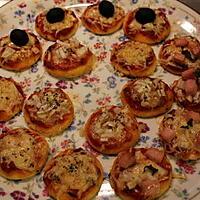 recette Les minis pizzas appéritives de Ludivine