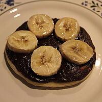 recette Pizza sucrée chocolat/banane