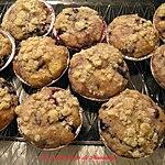 recette Muffins streusel aux bleuets
