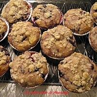 recette Muffins streusel aux bleuets