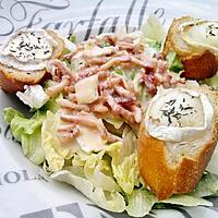 recette Salade au chevre chaud