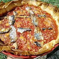 recette Tarte à la tomates et sardines