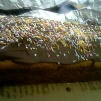 recette cake gateaux au yahourt recouvert de chocolat