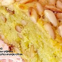 recette Gâteau aux pignons et zestes orange citron