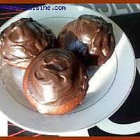 recette Muffins au chocolat et leur glaçage au chocolat