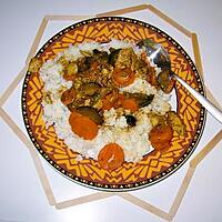 recette Mijoté de veau au curry et ces petits lègumes