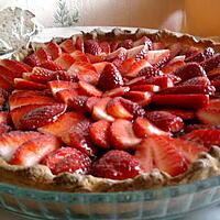 recette tarte fraise allégée