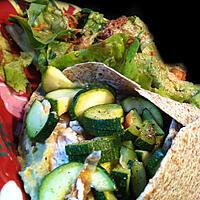 recette Burrito Libanais Hummus/Poulet et Courgettes !