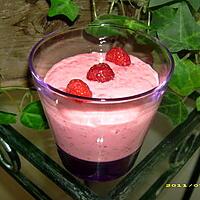 recette mousse de framboises à la crème fraiche