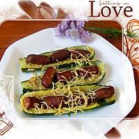 recette Hot dog de courgettes aux saucisses cocktail