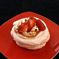 recette pavlova à la fraise