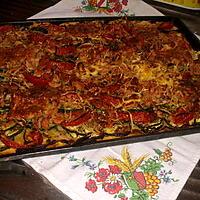 recette Quiche au thon, courgettes , tomates.