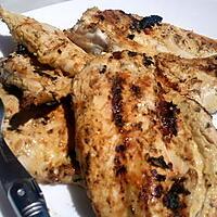 recette Blanc de poulet au yahourt nature et curry pour Barbecue