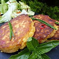 recette Galette mais-amande-poivrons