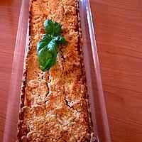 recette TARTE CRUMBLE TOMATES OIGNONS