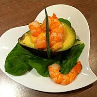 recette Avocats aux crevettes