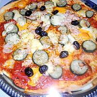 recette Pizza a la courgette