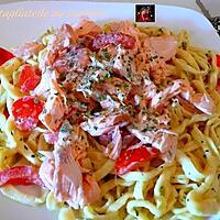 recette Tagliatelle au saumon