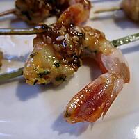 recette GAMBAS AUX AGRUMES