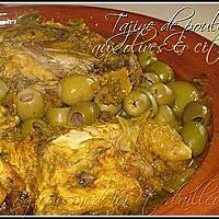 recette Tajine de poulet au citron confit & olives