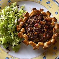 recette Tartelette de Steak Haché (tomate et poivron)