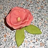 recette Rose en pâte d'amandes