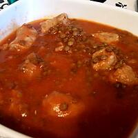 recette Lentilles aux saucisses