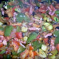 recette ma ratatouille aux petits lardons