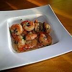 recette GAMBAS A LA FETA ET AIL