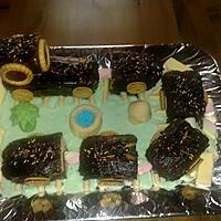 recette Petit train en gâteau